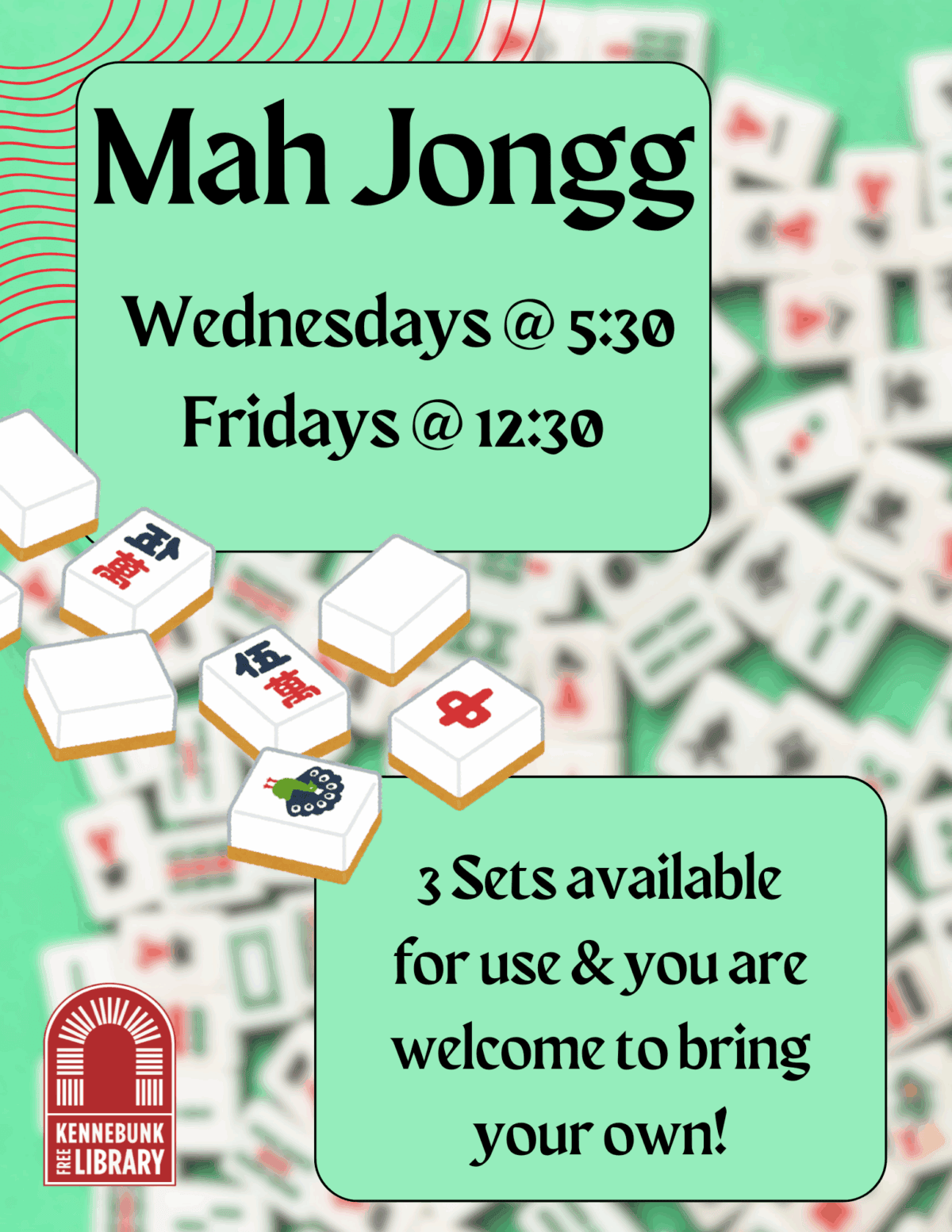 25 mah jongg flyer