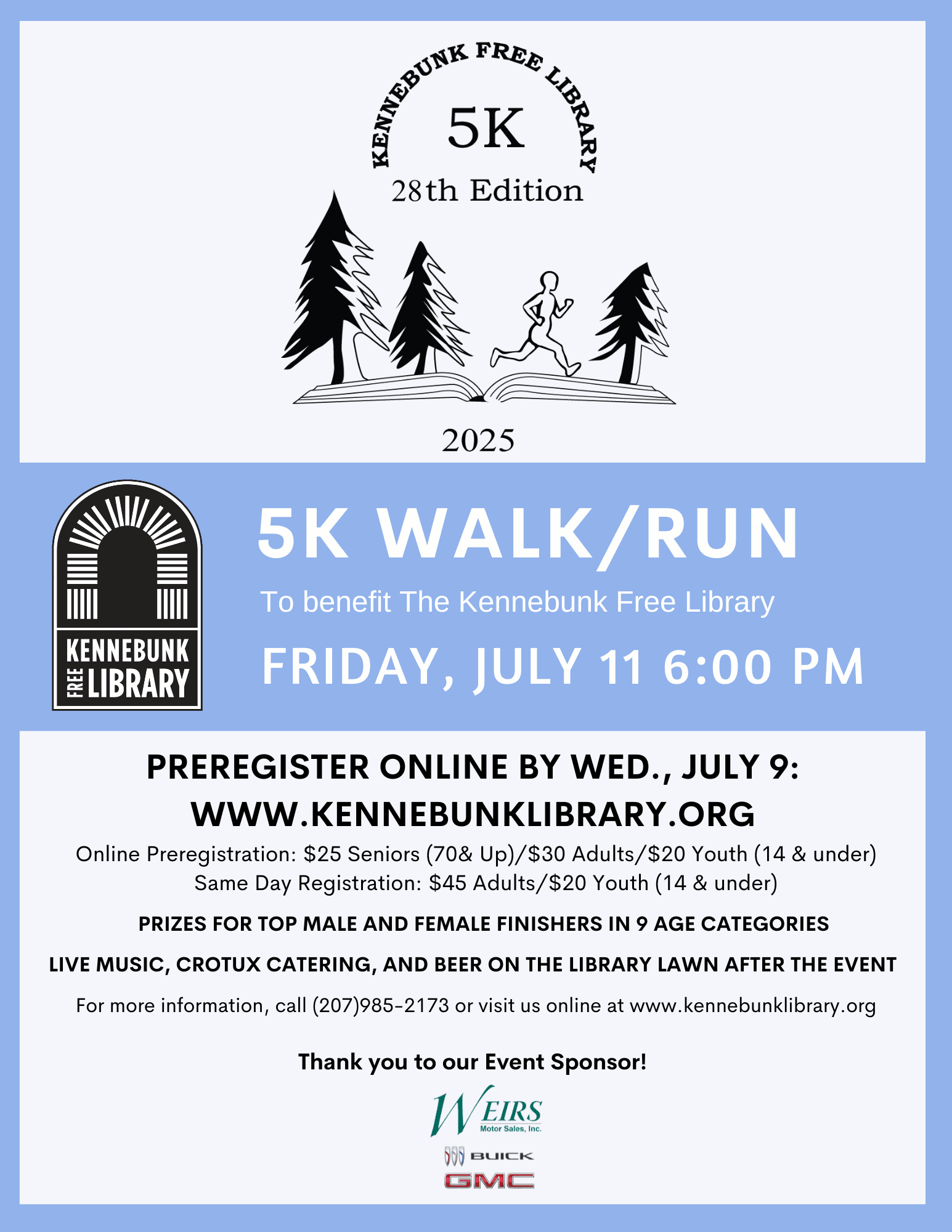 28th Edition 5k flyer