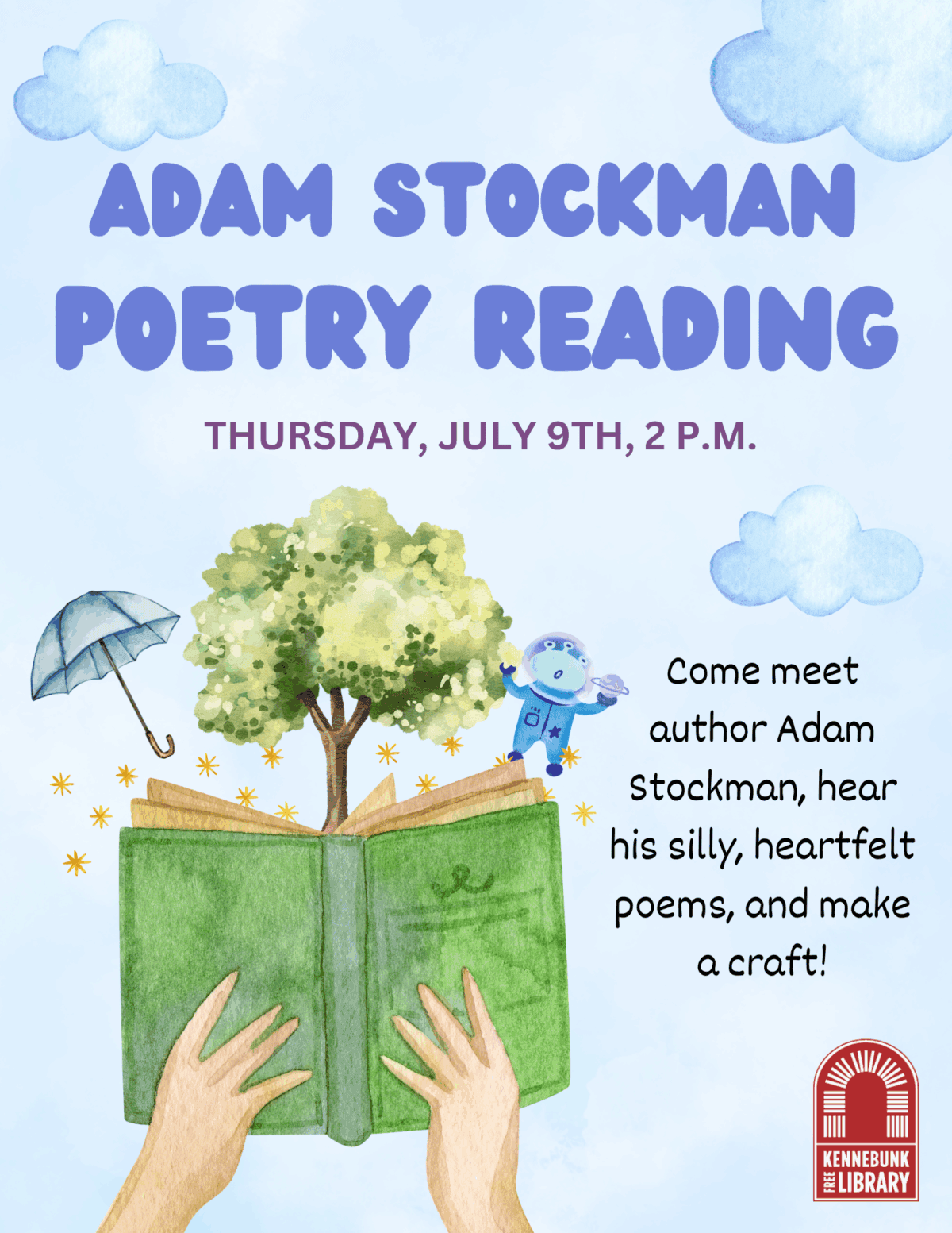 adam stockman poetry reading (flyer)