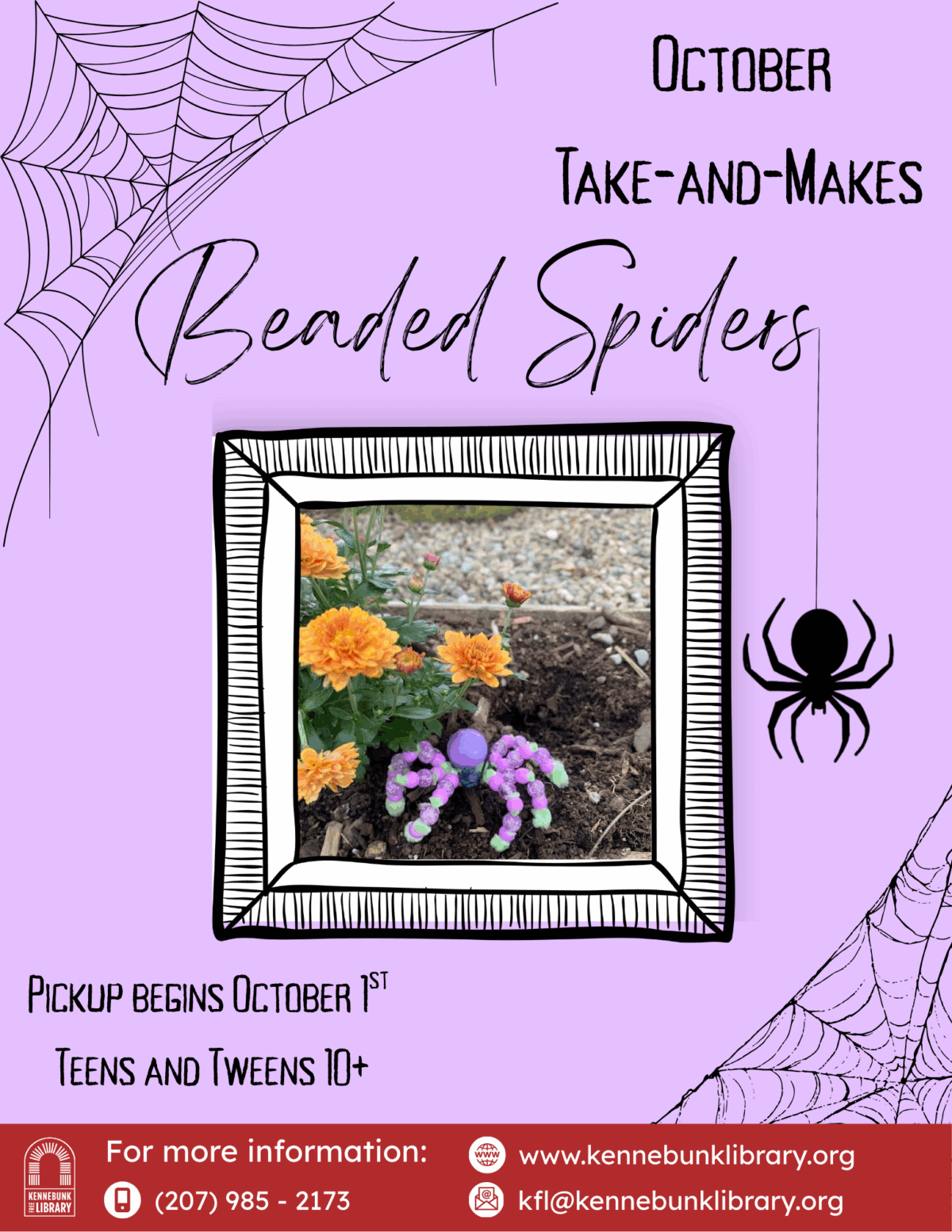 beaded spider take and make