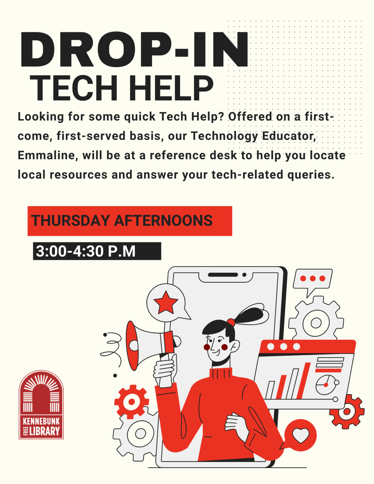drop in tech (real estate flyer)
