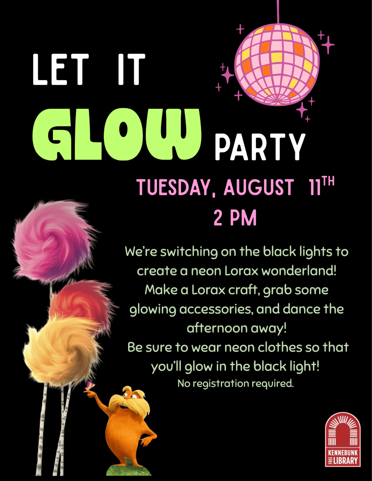 let it glow party (flyer)