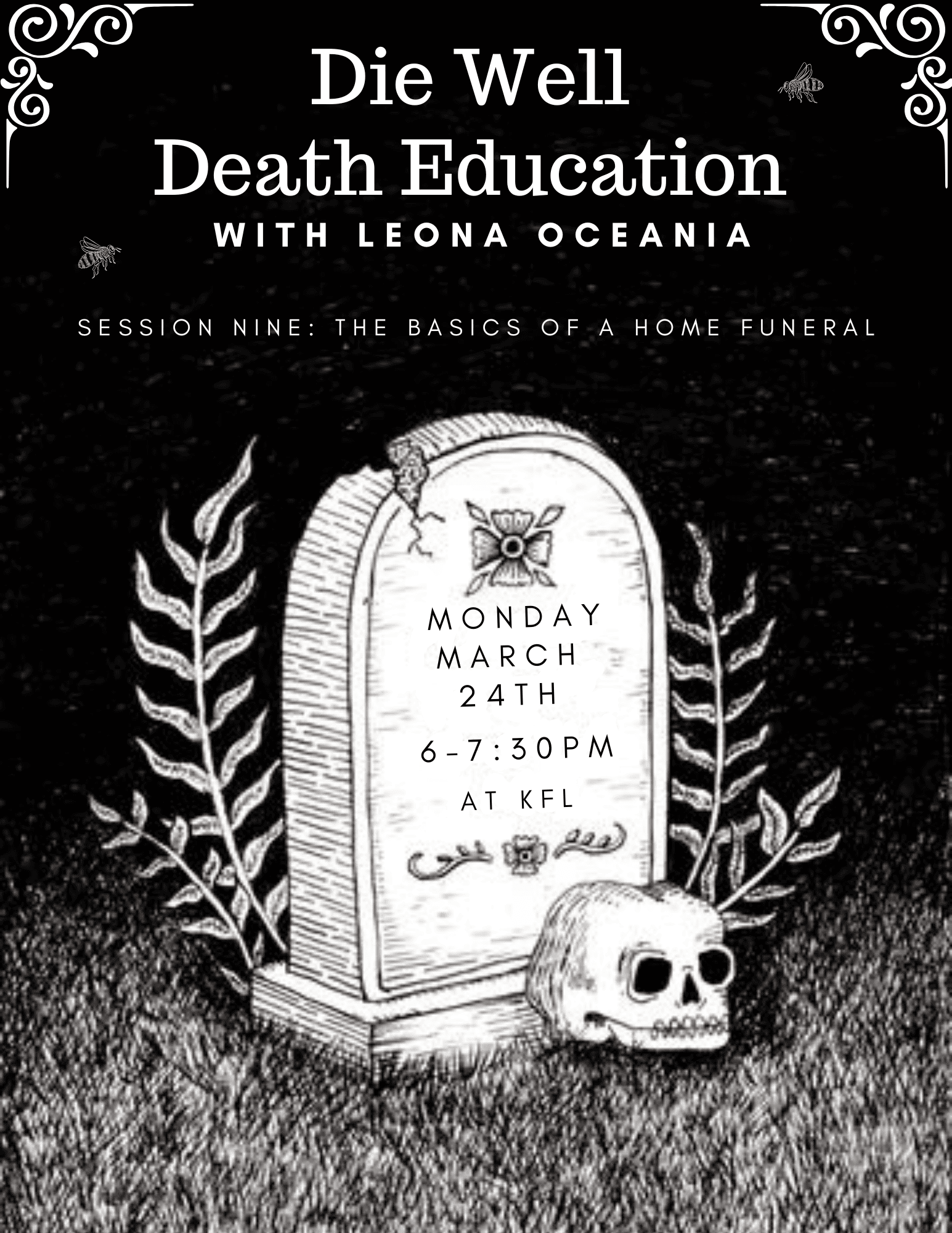 mar die well death education flyer print