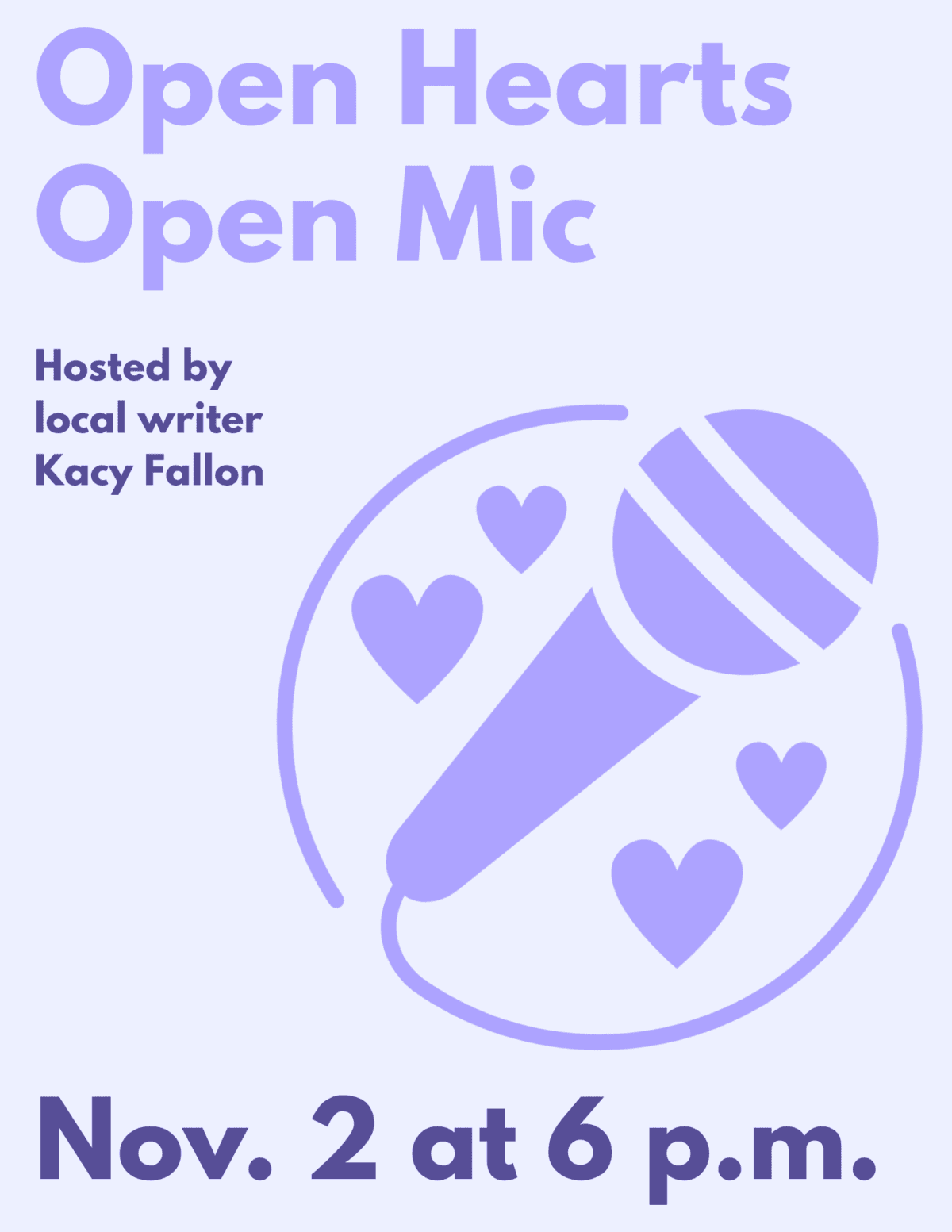 open mic print