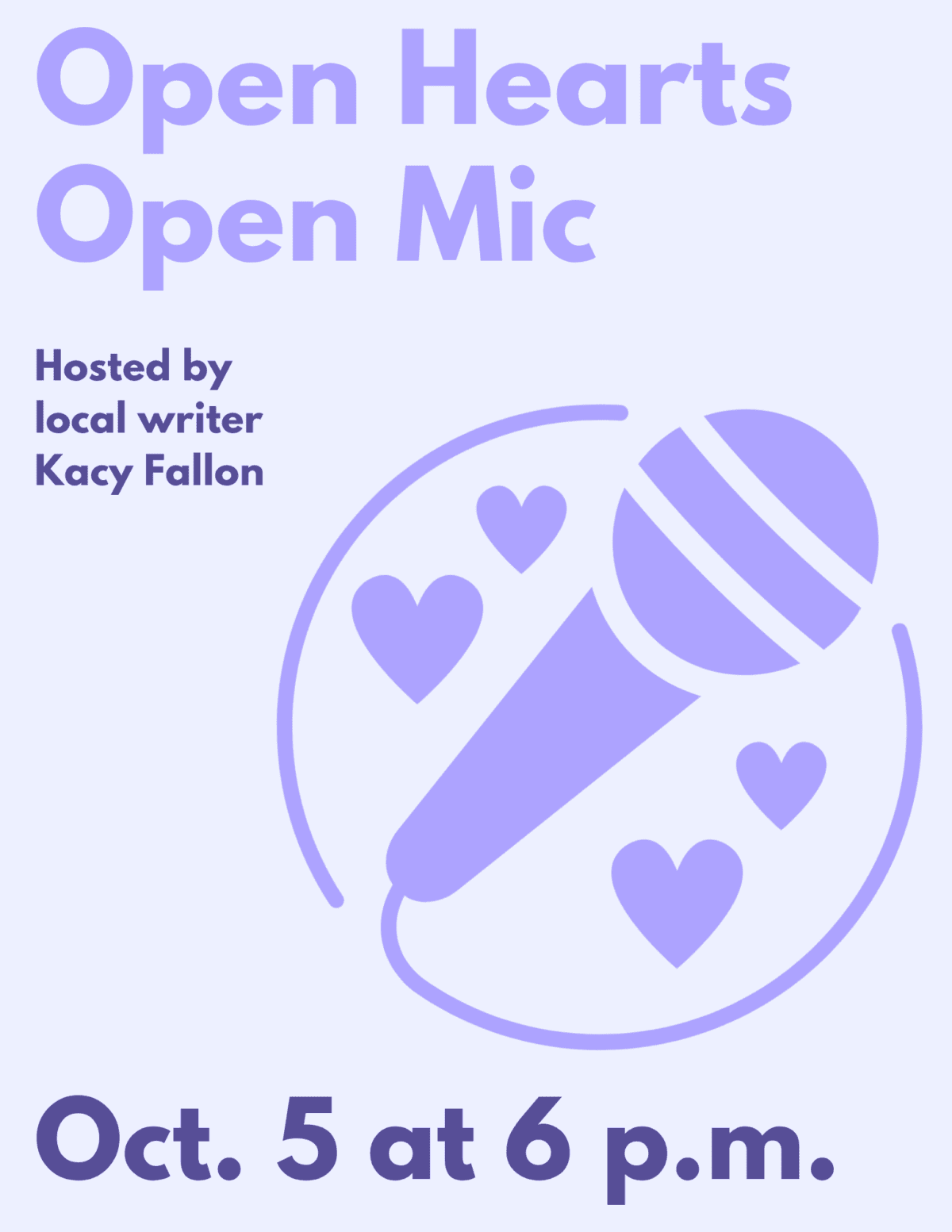 open mic print