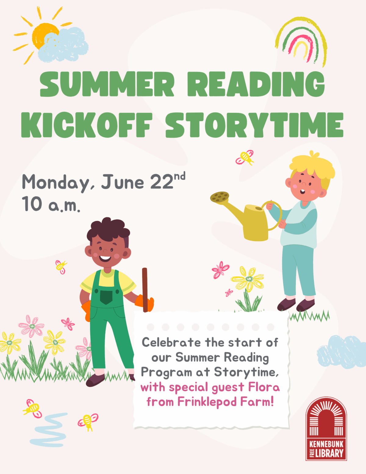 summer reading kickoff storytime (flyer)