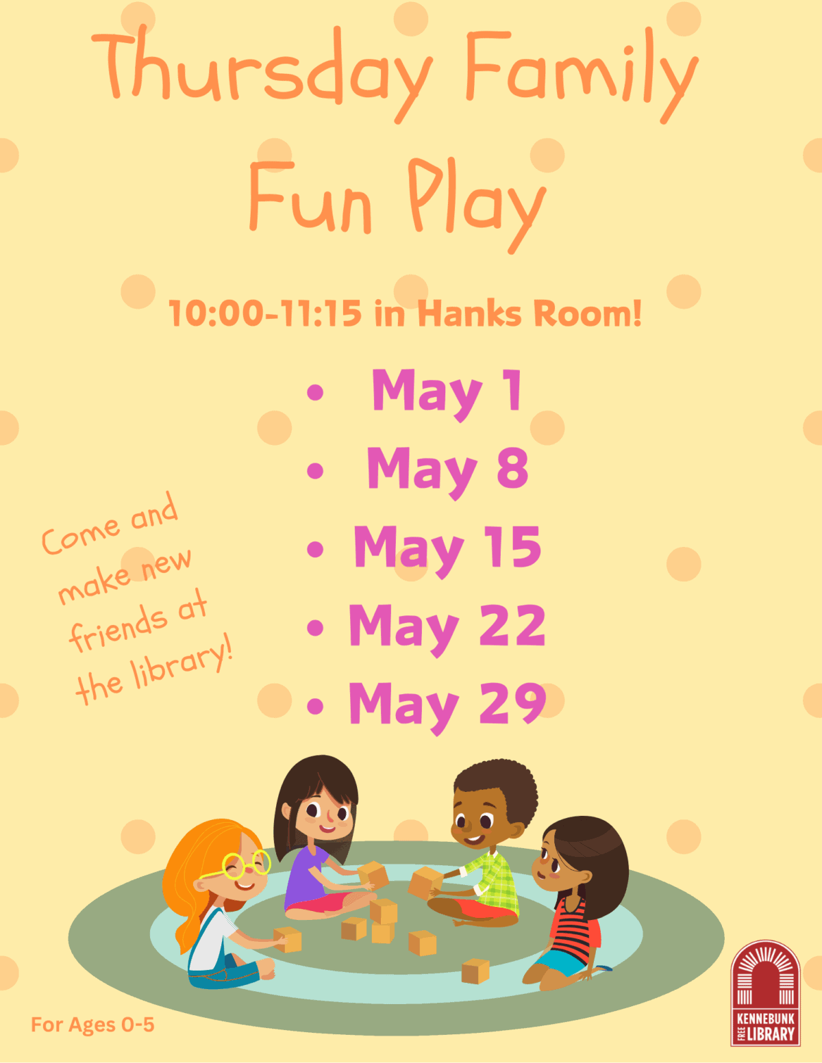 thursday family fun play flyer