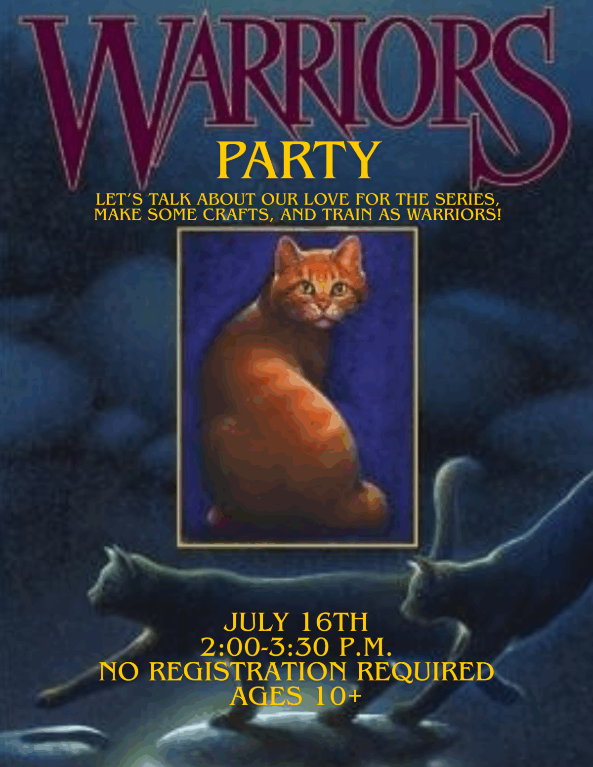 warrior cats bookclub party